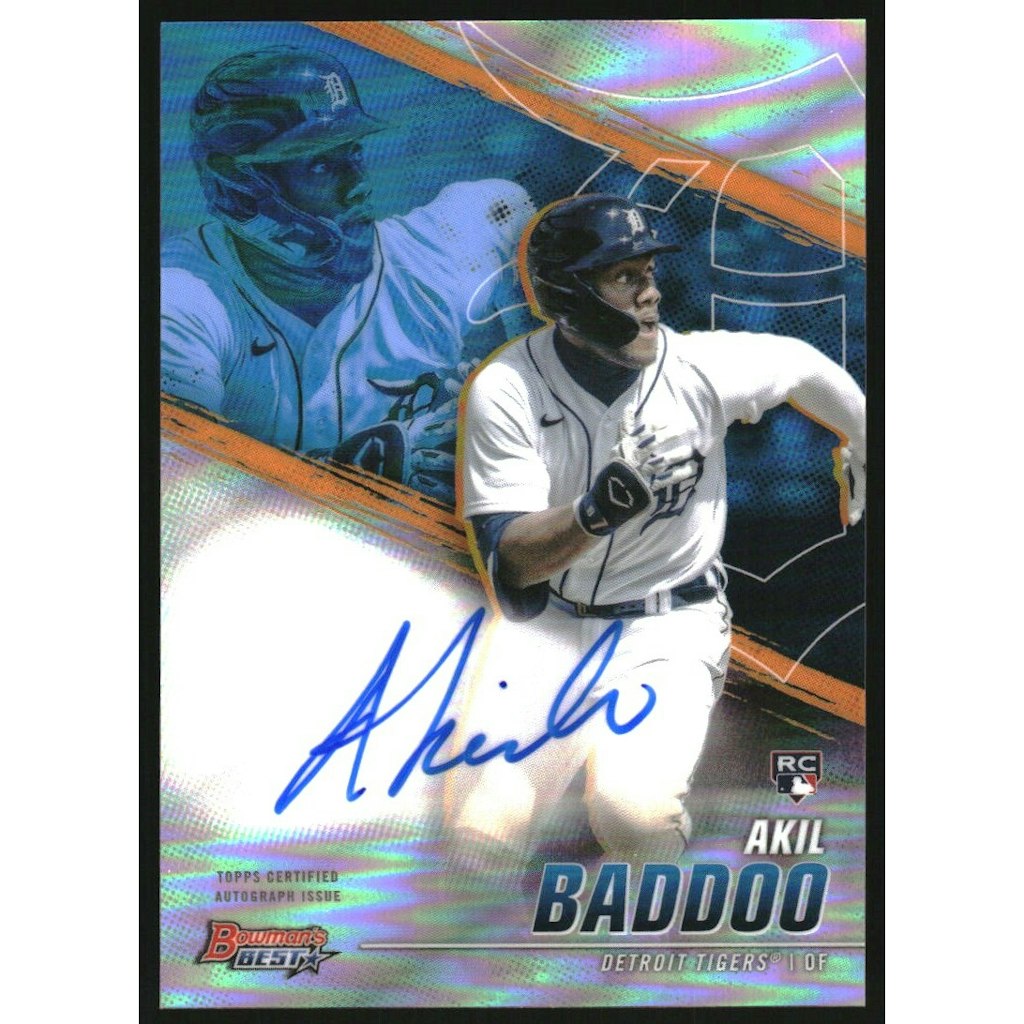 Akil Baddoo 2021 Bowman's Best Autograph Refractor: $10.80 Akil Baddoo 2021 Bowman's Best Autograph Refractor: $10.80