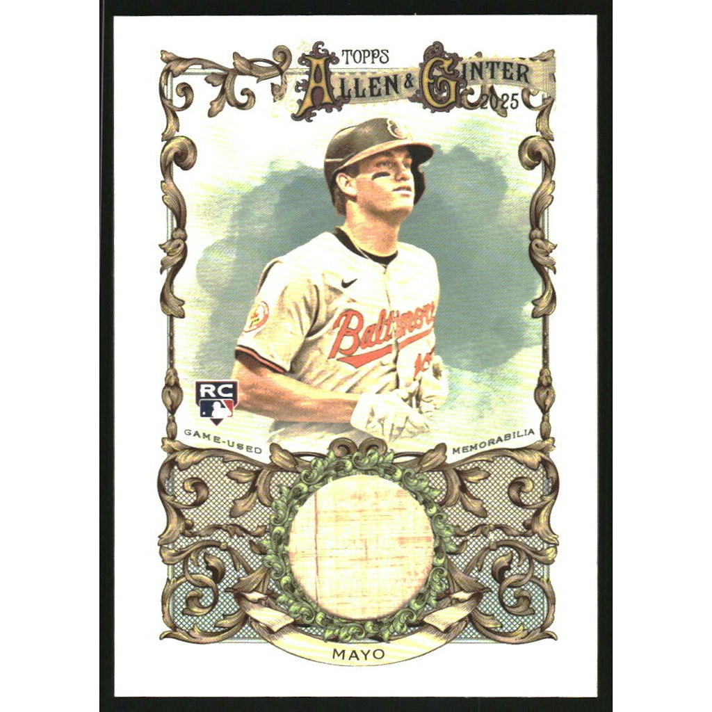 2025 Topps Allen and Ginter Coby Mayo Relic Card: $10.80 2025 Topps Allen and Ginter Coby Mayo Relic Card: $10.80