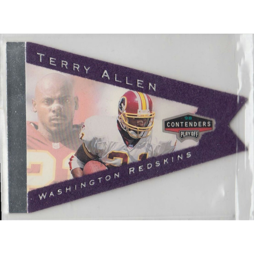 1998 Playoff Contenders Pennants Registered Exchange Terry Allen #99: $10.80 1998 Playoff Contenders Pennants Registered Exchange Terry Allen #99: $10.80