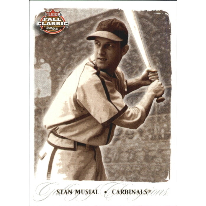 2003 Fleer Fall Classics Championship Gold Stan Musial Card #77: $22.50 2003 Fleer Fall Classics Championship Gold Stan Musial Card #77: $22.50