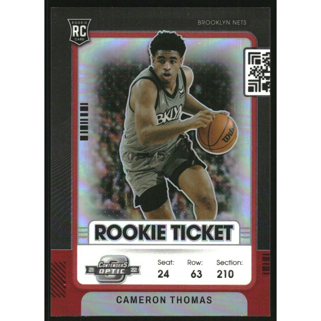 2021-22 Panini Contenders Optic Cameron Thomas Red Rookie Card: $13.50 2021-22 Panini Contenders Optic Cameron Thomas Red Rookie Card: $13.50