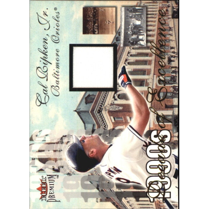2001 Fleer Premium Decades of Excellence Cal Ripken Jersey Card: $65 2001 Fleer Premium Decades of Excellence Cal Ripken Jersey Card: $65