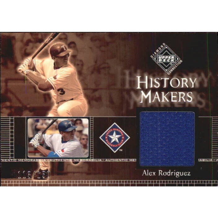 2002 Upper Deck Diamond Connection #328 Alex Rodriguez Jersey Card: $12.50 2002 Upper Deck Diamond Connection #328 Alex Rodriguez Jersey Card: $12.50