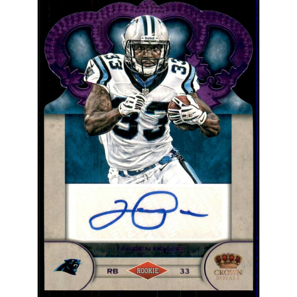 2012 Crown Royale Tauren Poole Rookie Signatures Purple 25-Serial Number Card: $10.80 2012 Crown Royale Tauren Poole Rookie Signatures Purple 25-Serial Number Card: $10.80