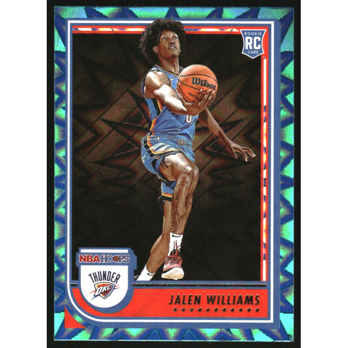 Jalen Williams 2022-23 Hoops Teal Explosion Trading Card #242: $27 Jalen Williams 2022-23 Hoops Teal Explosion Trading Card #242: $27