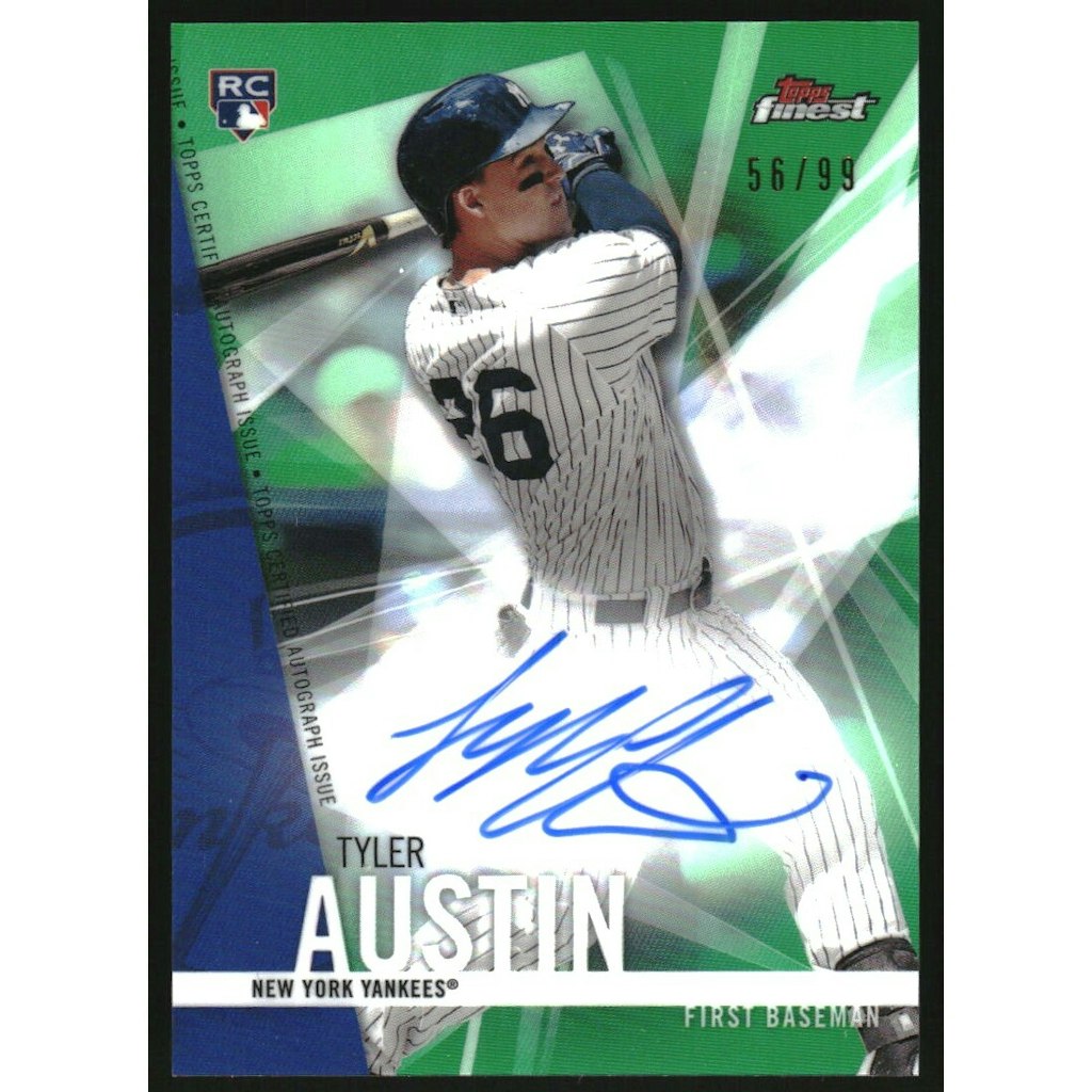 Tyler Austin 2017 Finest Green Refractor Autograph Card: $13.50 Tyler Austin 2017 Finest Green Refractor Autograph Card: $13.50