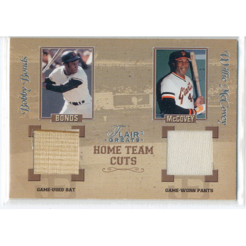 2003 Flair Greats Home Team Cuts Dual Memorabilia Card: $32 2003 Flair Greats Home Team Cuts Dual Memorabilia Card: $32