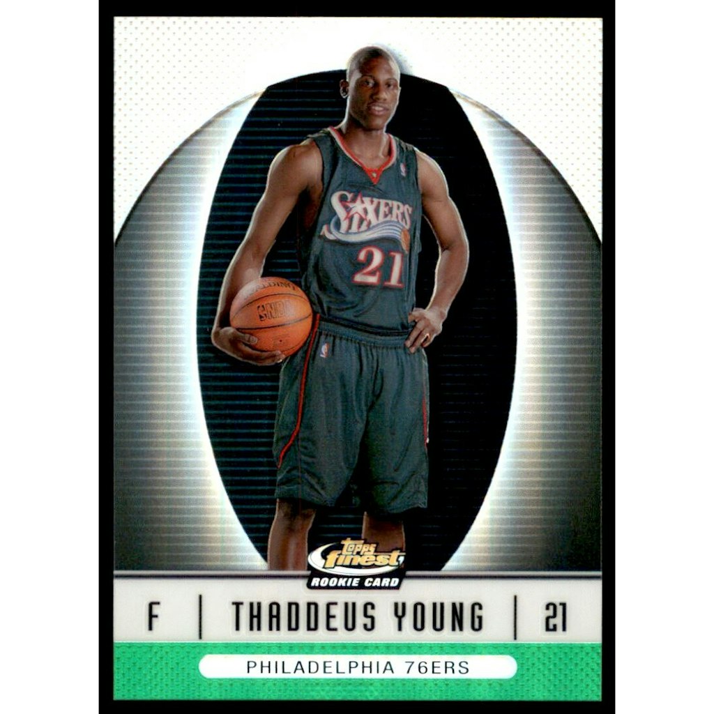 2006-07 Finest Refractors Green Thaddeus Young Trading Card: $14 2006-07 Finest Refractors Green Thaddeus Young Trading Card: $14