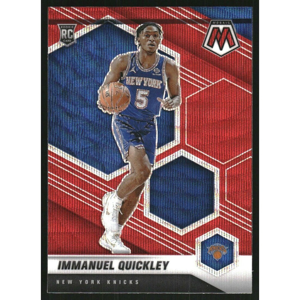 2020-21 Panini Mosaic Red Wave Immanuel Quickley #208 Basketball Card: $10.80 2020-21 Panini Mosaic Red Wave Immanuel Quickley #208 Basketball Card: $10.80