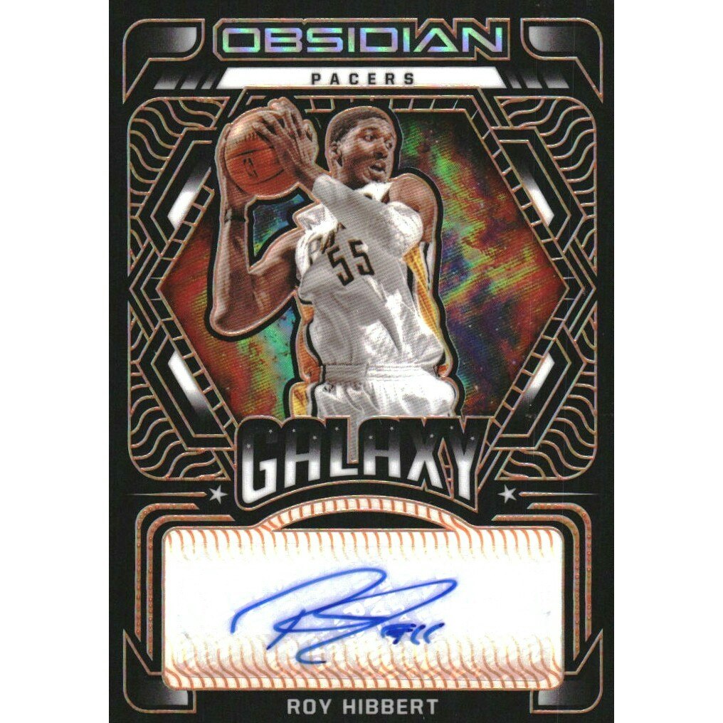 2021-22 Panini Obsidian Galaxy Autograph Roy Hibbert Electric Etch Orange Card /50: $18 2021-22 Panini Obsidian Galaxy Autograph Roy Hibbert Electric Etch Orange Card /50: $18