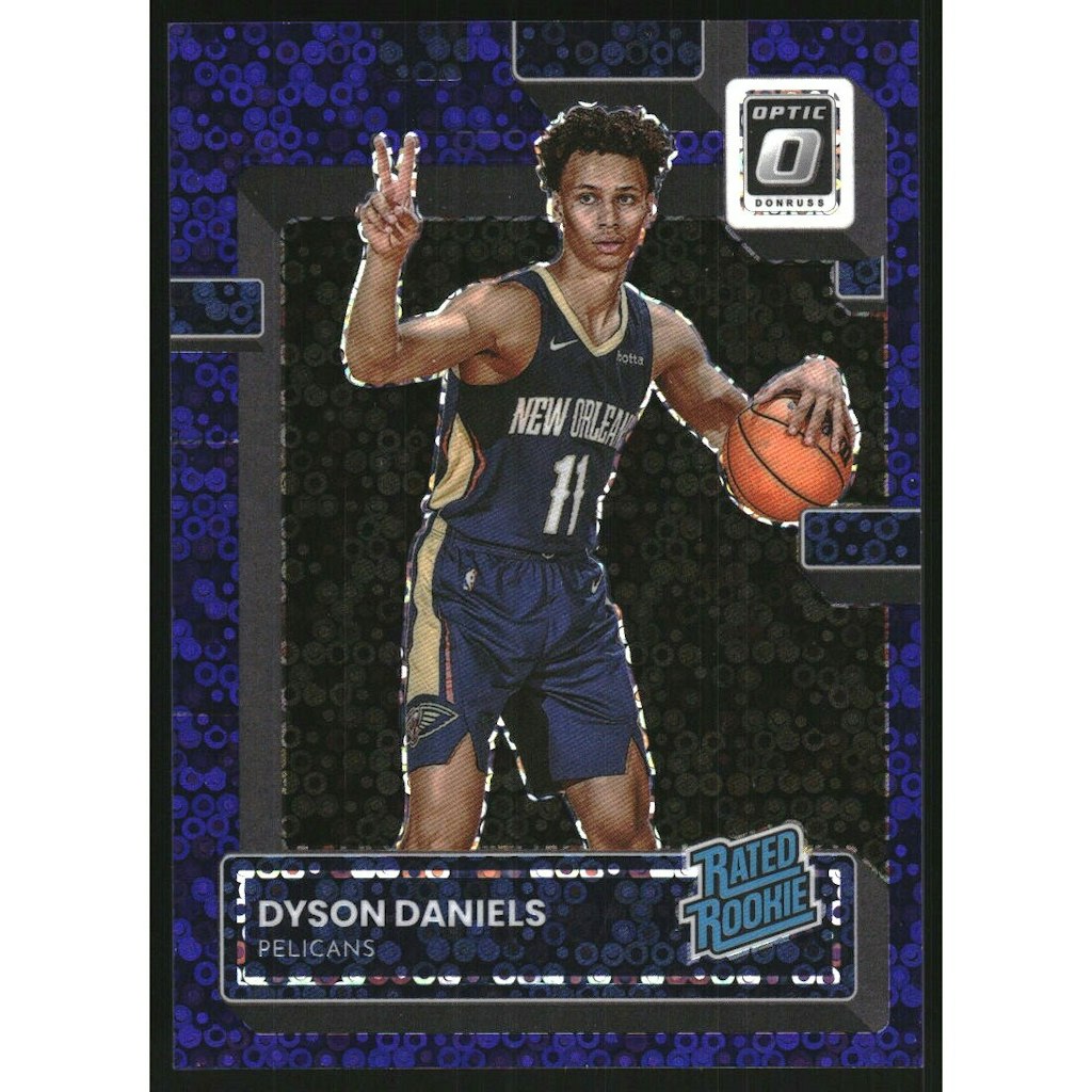 2022-23 Donruss Optic Fast Break Purple Dyson Daniels Rookie Card: $45 2022-23 Donruss Optic Fast Break Purple Dyson Daniels Rookie Card: $45