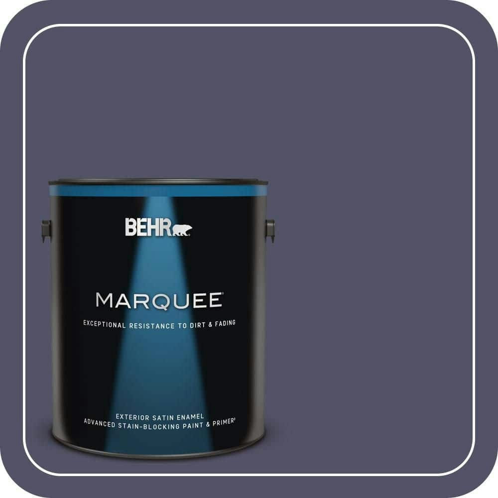 Behr Academy Purple Satin Enamel Exterior Paint and Primer 1-Gallon: $69.98 Behr Academy Purple Satin Enamel Exterior Paint and Primer 1-Gallon: $69.98