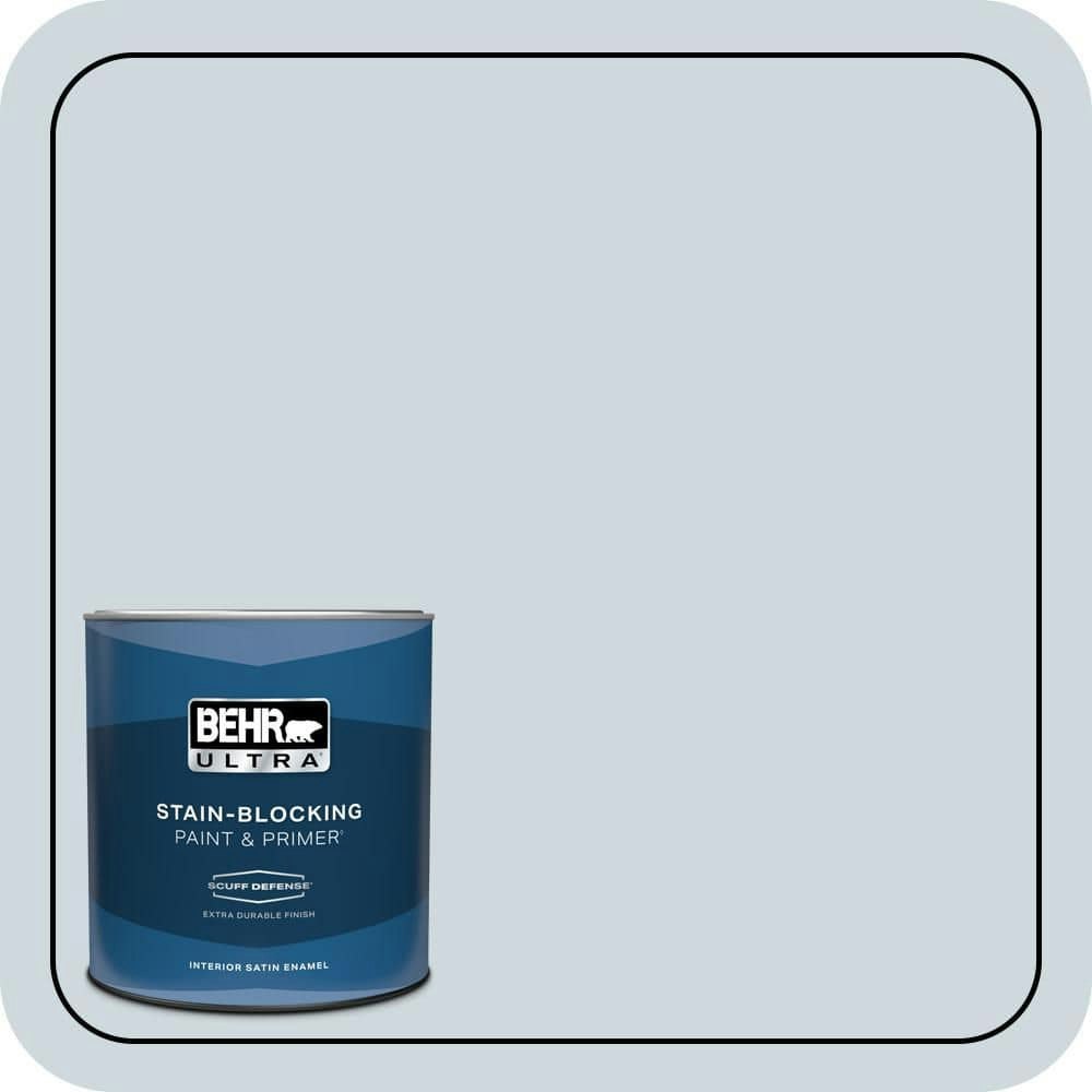 Behr Siberian Ice Extra Durable Satin Interior Paint & Primer 1-Quart: $23.98 Behr Siberian Ice Extra Durable Satin Interior Paint & Primer 1-Quart: $23.98