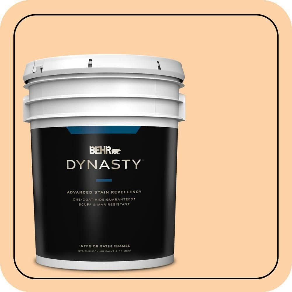 Behr #P230-3 Vitamin C 5-Gallon Satin Interior Stain-Blocking Paint and Primer: $317 Behr #P230-3 Vitamin C 5-Gallon Satin Interior Stain-Blocking Paint and Primer: $317