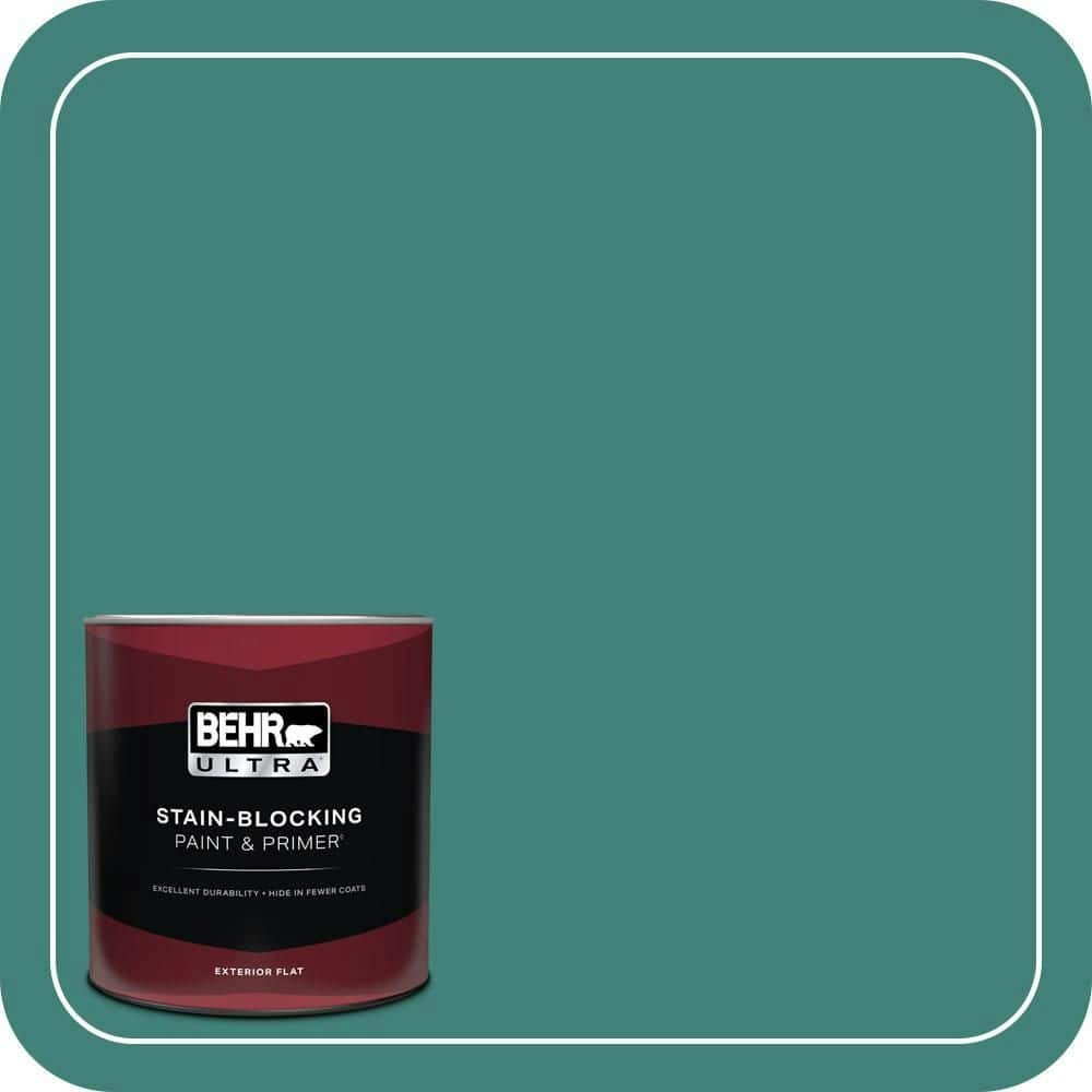 Behr 1-Quart Bubble Turquoise Flat Exterior Paint and Primer: $28.98 Behr 1-Quart Bubble Turquoise Flat Exterior Paint and Primer: $28.98