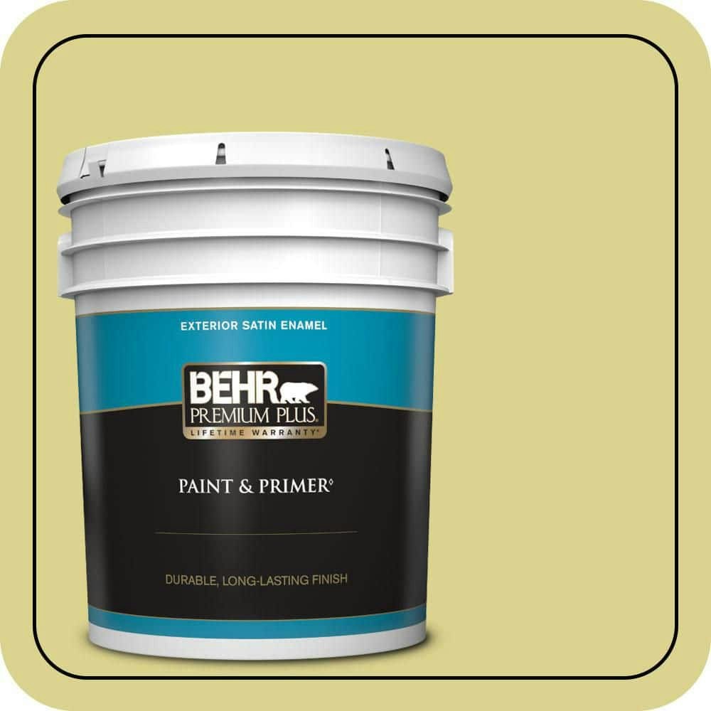 Behr 5-Gallon Thats My Lime Satin Exterior Paint and Primer: $225 Behr 5-Gallon Thats My Lime Satin Exterior Paint and Primer: $225