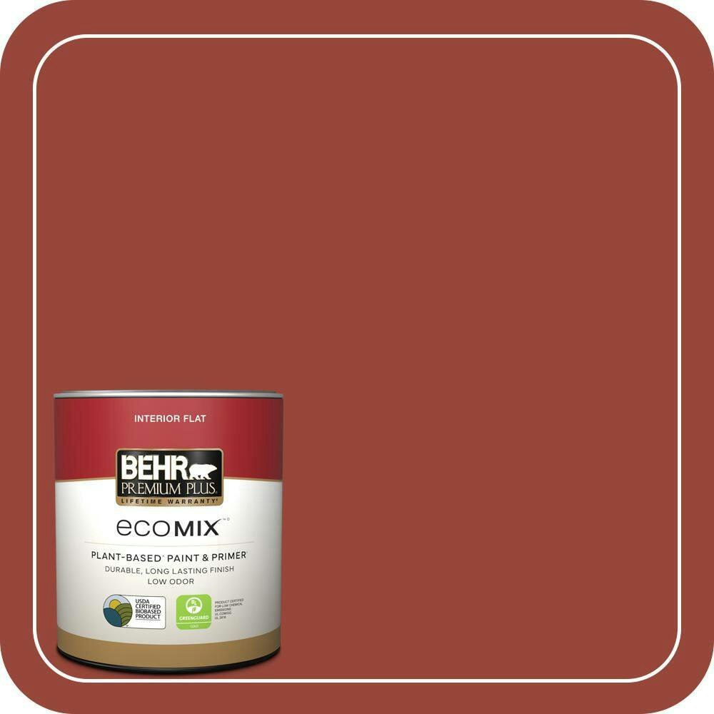 Antique Red Flat EcoMix Interior Paint and Primer 1-Quart: $19.48 Antique Red Flat EcoMix Interior Paint and Primer 1-Quart: $19.48