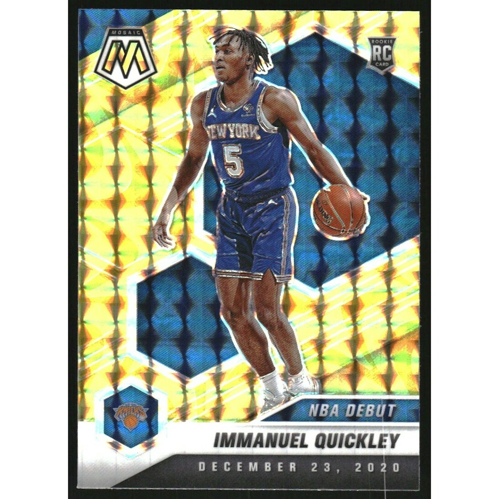 2020-21 Panini Mosaic Reactive Yellow Immanuel Quickley #277 Card: $10.80 2020-21 Panini Mosaic Reactive Yellow Immanuel Quickley #277 Card: $10.80