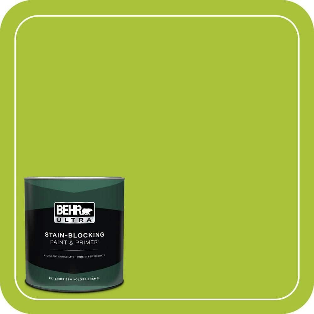 Green Crush Semi-Gloss Enamel Exterior Paint and Primer 1-Quart: $30.98 Green Crush Semi-Gloss Enamel Exterior Paint and Primer 1-Quart: $30.98