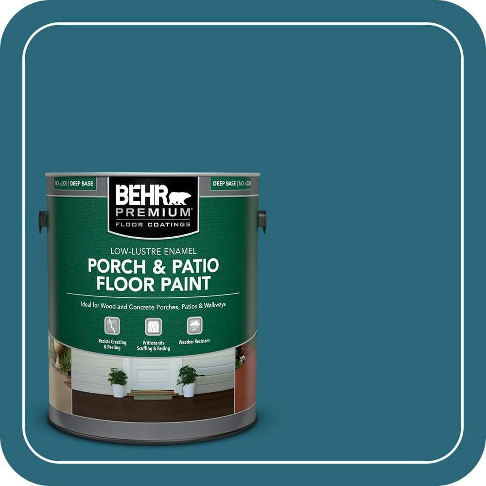 Behr Ice Cave Low-Lustre Enamel 1-Gallon Porch and Patio Floor Paint: $39.98 Behr Ice Cave Low-Lustre Enamel 1-Gallon Porch and Patio Floor Paint: $39.98