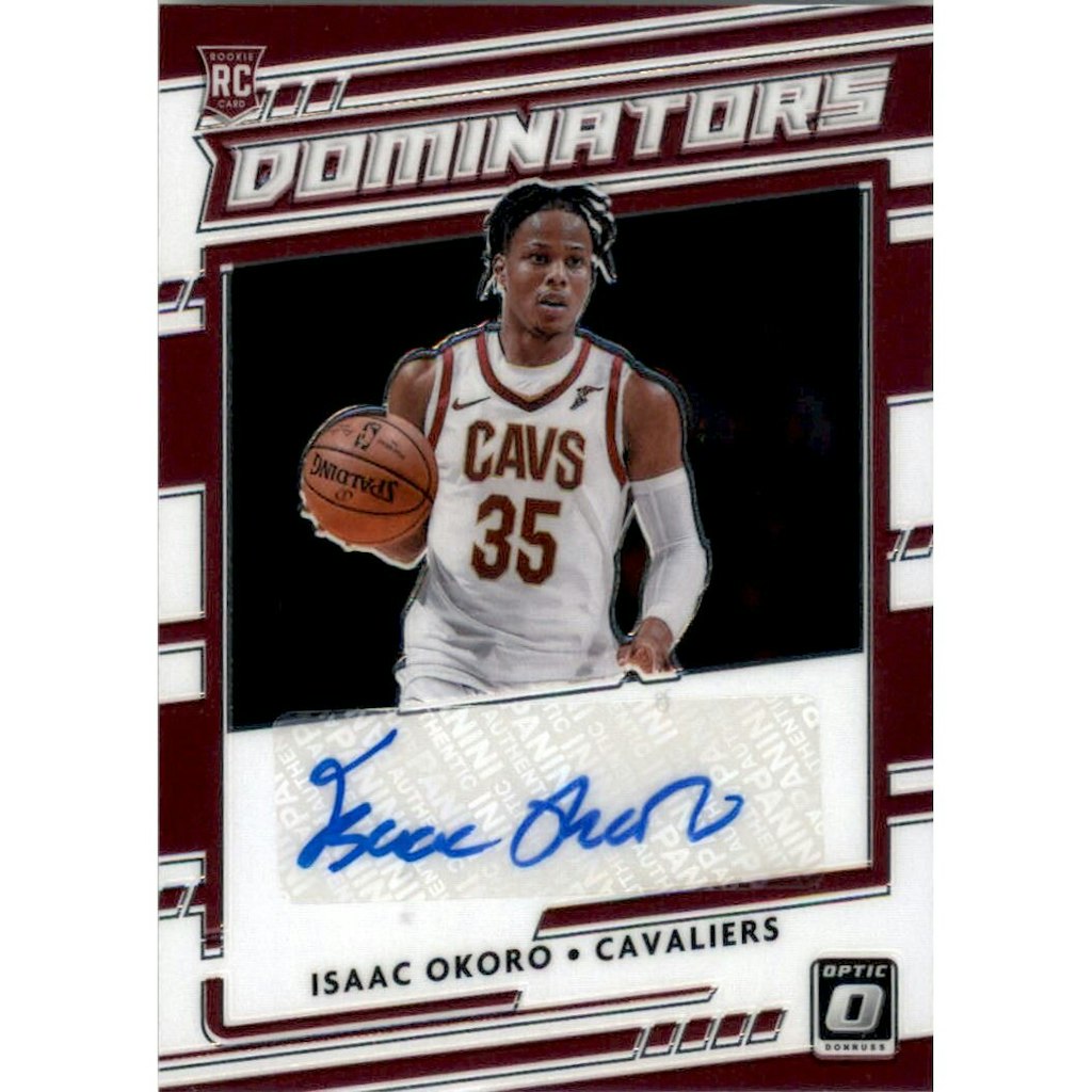 2020-21 Donruss Optic Rookie Dominators Isaac Okoro Autograph Card: $14 2020-21 Donruss Optic Rookie Dominators Isaac Okoro Autograph Card: $14