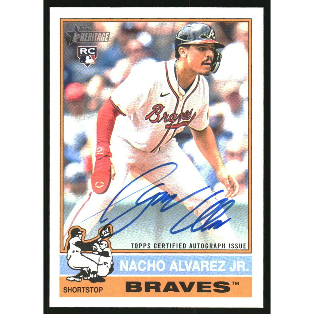 2025 Topps Heritage Real One Nacho Alvarez Jr. Autograph Card: $22.50 2025 Topps Heritage Real One Nacho Alvarez Jr. Autograph Card: $22.50