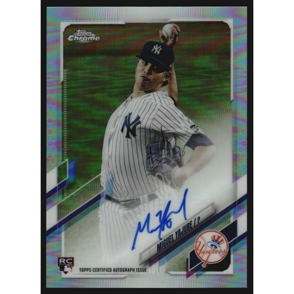 2021 Topps Chrome Miguel Yajure Rookie Autograph Refractor Card: $10.80 2021 Topps Chrome Miguel Yajure Rookie Autograph Refractor Card: $10.80