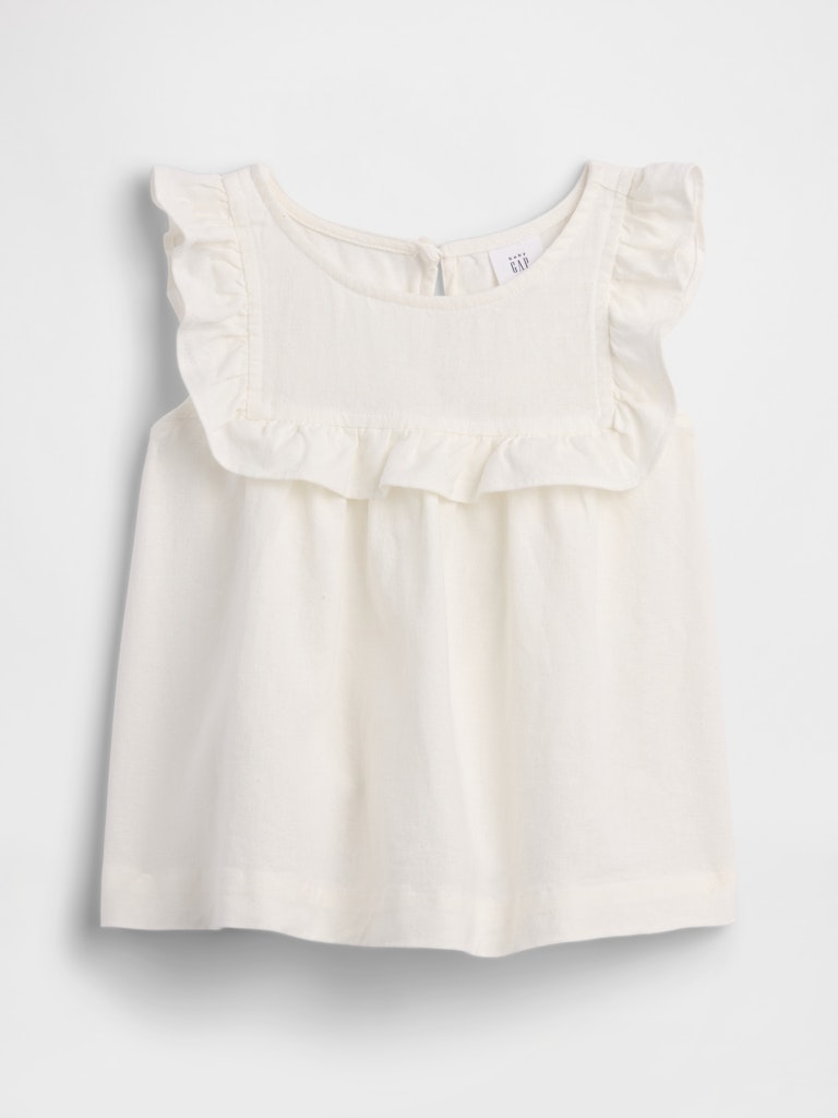 BabyGap Linen-Blend Ruffle Top: $16.99