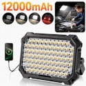 12000mAh Rechargeable LED Work Light for $23 + free shipping w/ $35