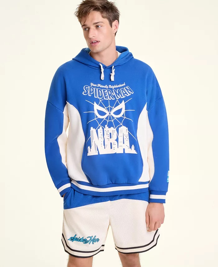 Marvel x NBA x Macy's Adult's Spider-Man Pullover Hoodie : $26 Marvel x NBA x Macy's Adult's Spider-Man Pullover Hoodie : $26