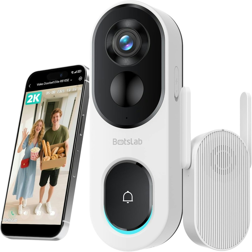 Botslab 2K Wireless Doorbell Camera: $49.79 Botslab 2K Wireless Doorbell Camera: $49.79