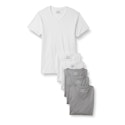 Amazon Essentials Men's Slim Fit V-Neck Undershirt 6-Pack for $15 + free shipping w/ Prime