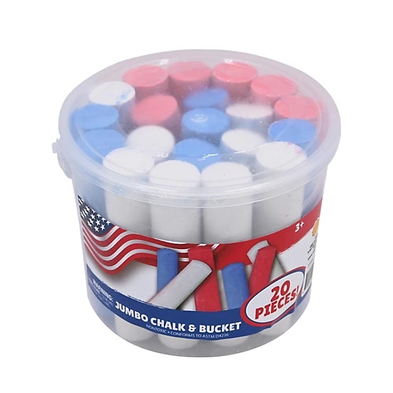 Americana 20-Count Chalk Bucket: $3.19