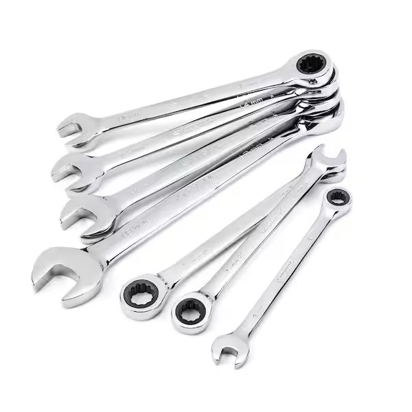 Husky 7-Piece Metric Ratcheting Combination Wrench Set: $30