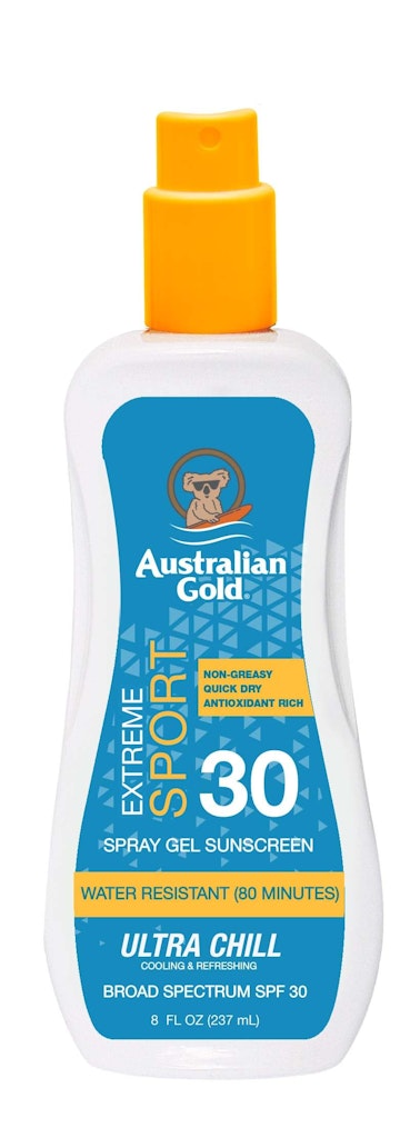 Australian Gold Extreme Sport Spray Gel SPF 30 Sunscreen: $9.30 Australian Gold Extreme Sport Spray Gel SPF 30 Sunscreen: $9.30