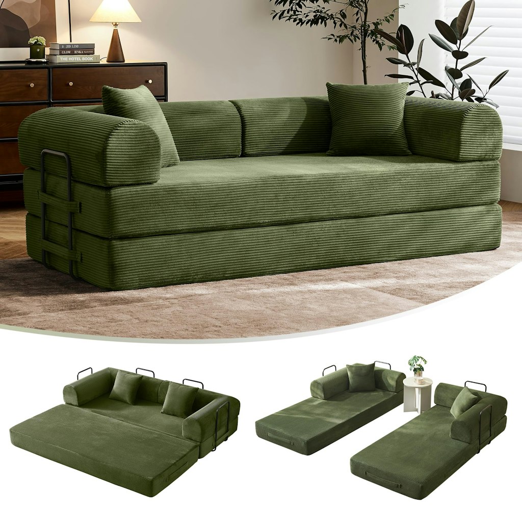 79" Convertible Sofa Bed w/ Two Pillows: $229 79" Convertible Sofa Bed w/ Two Pillows: $229