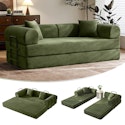 79" Convertible Sofa Bed w/ Two Pillows for $229 + free shipping