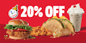 Jack in the Box App: 20% off for New Members