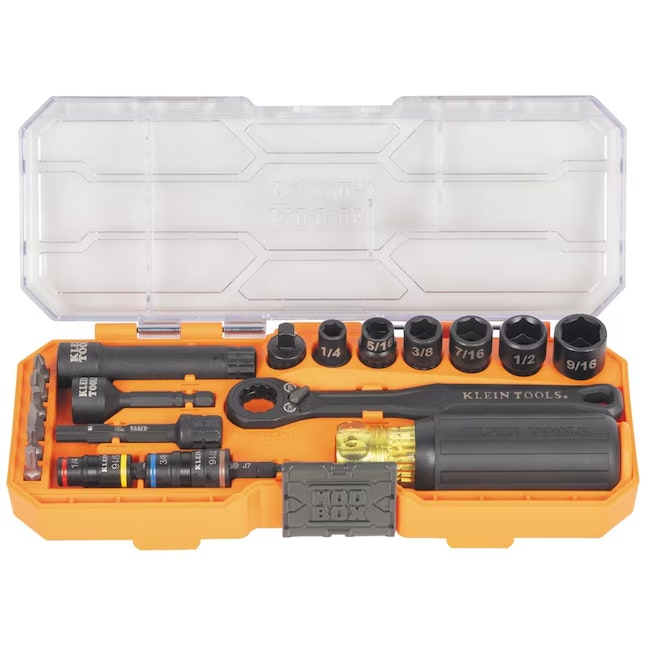 Klein Tools 21-Piece Impact Pass Through & Flip Socket Starter Set: $30 Klein Tools 21-Piece Impact Pass Through & Flip Socket Starter Set: $30