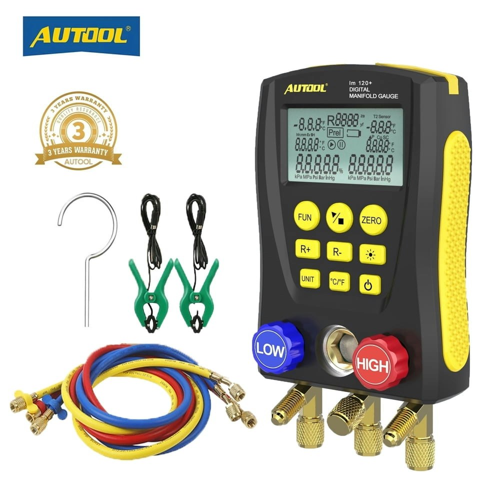 Autool LM120+ Digital Manifold Gauge Set: $92.79 Autool LM120+ Digital Manifold Gauge Set: $92.79