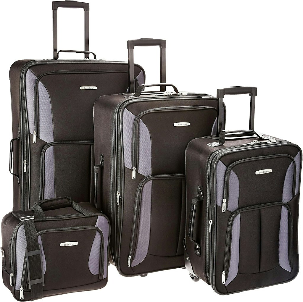 Rockland Fashion Softside 4-Piece Luggage Set: $50