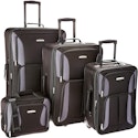 Rockland Fashion Softside 4-Piece Luggage Set for $50 + free shipping