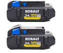 Kobalt 24V Lithium-Ion Battery 2-Pack for $69 + free shipping
