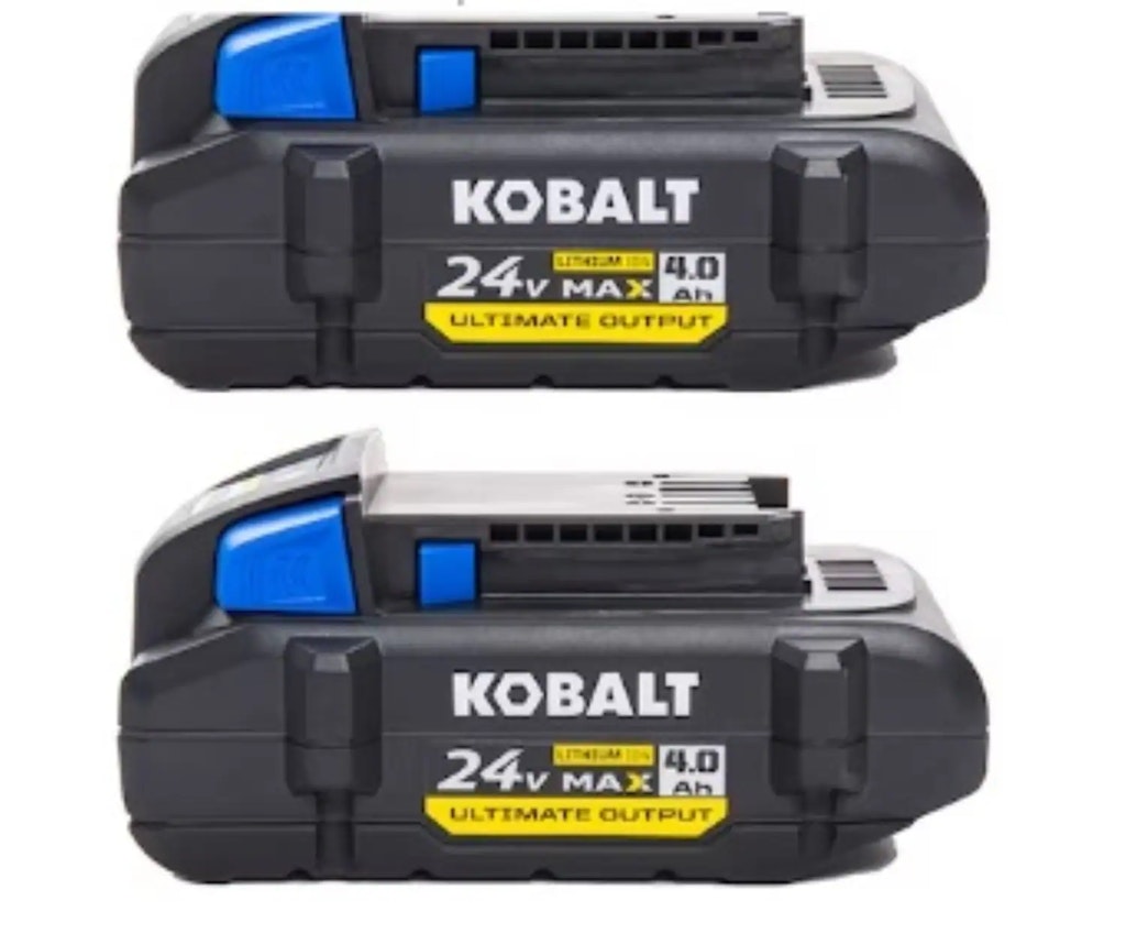 Kobalt 24V Lithium-Ion Battery 2-Pack : $69