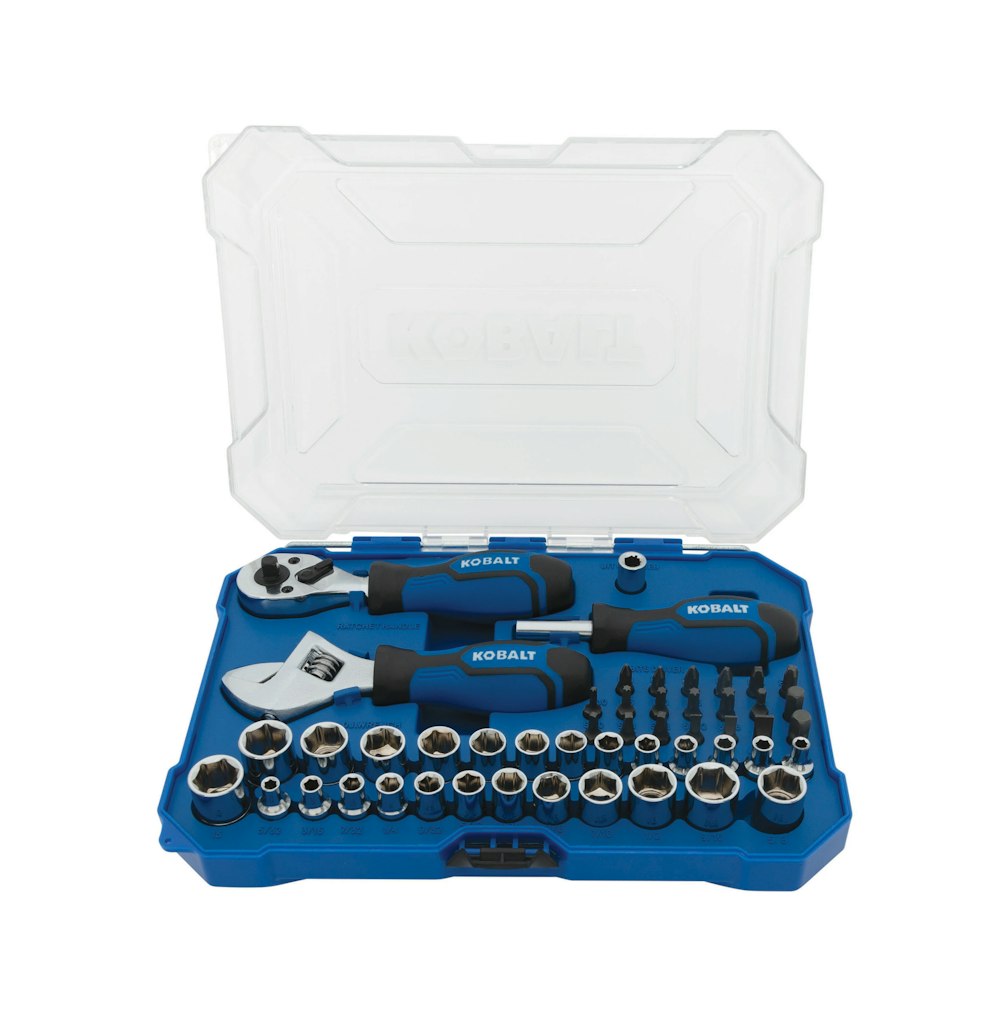 Kobalt Stubby 50-Piece Metric and SAE Mechanics Tool Set w/ Hard Case: $20 Kobalt Stubby 50-Piece Metric and SAE Mechanics Tool Set w/ Hard Case: $20