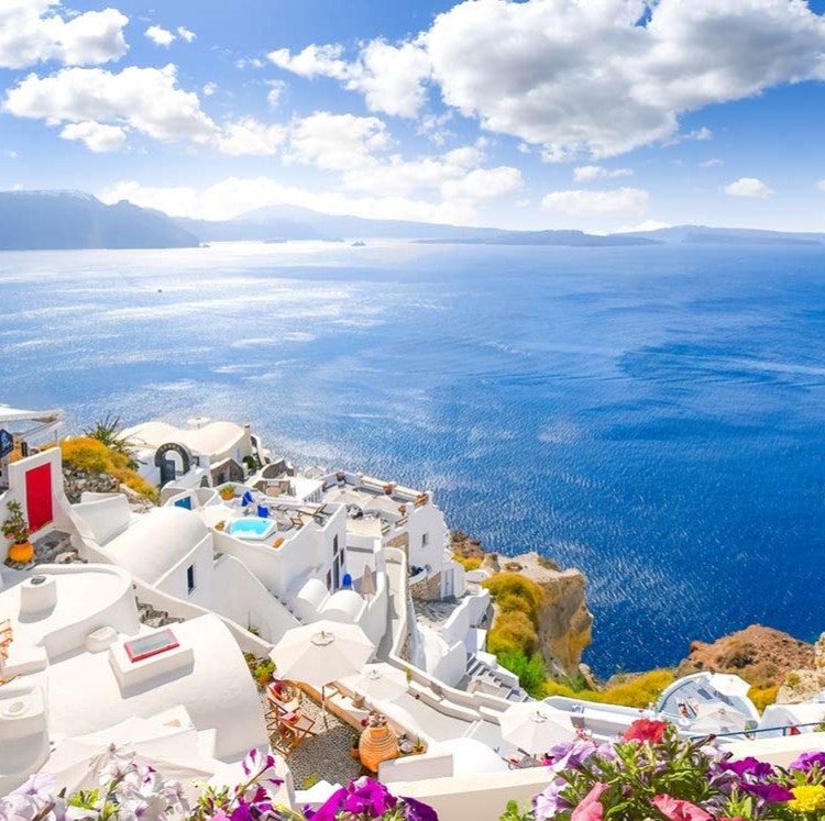 10-Night Athens, Mykonos, and Santorini Flight, Hotel, and Ferry Vacation: From $3,218 for 2