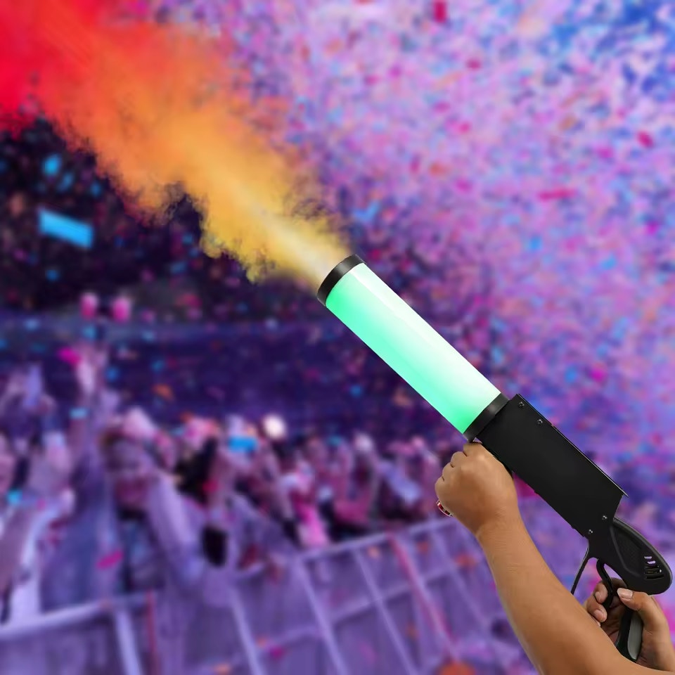 Handheld CO2 Jet Machine w/ Color-Changing LED: $64
