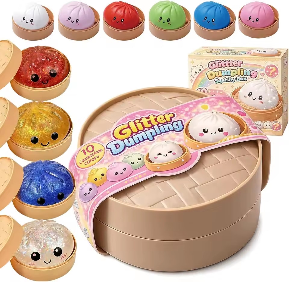 Glitter Dumpling Squishy 2026 Mystery Box: $2.47