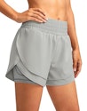 Soothfeel Women's 2-in-1 High Waisted Athletic Running Shorts for $15 + free shipping w/ Prime
