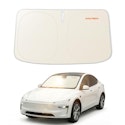 Wolfbox Car Windshield Sun Shade for Tesla Model 3 and Model Y for $17 + free shipping w/ Prime